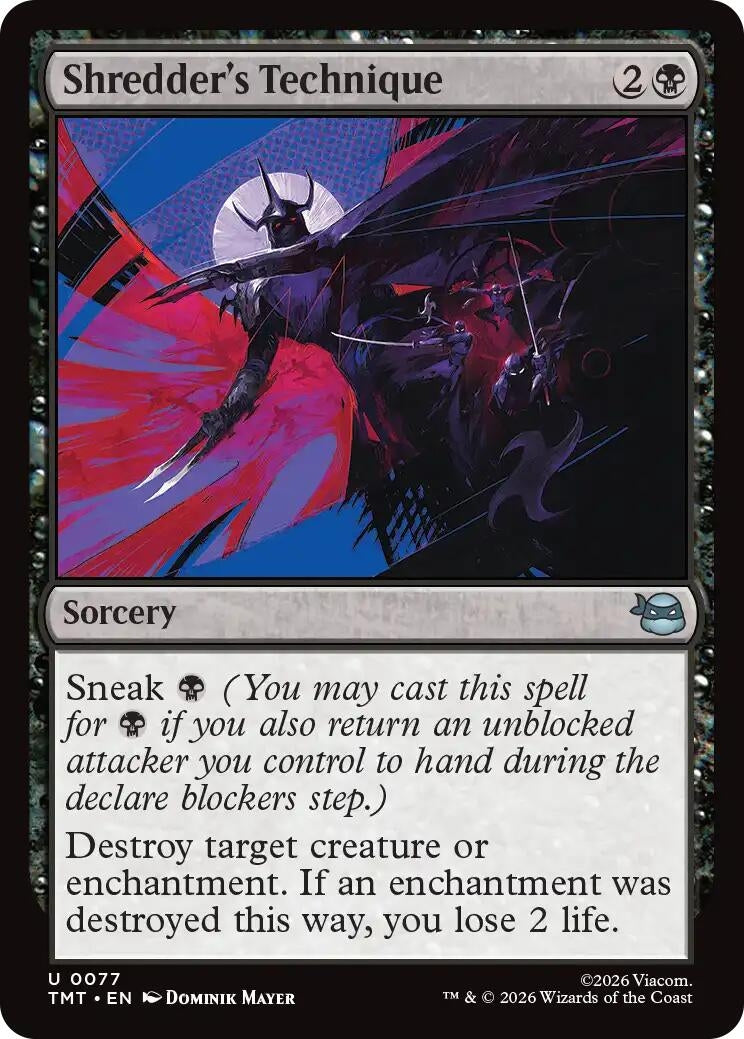 Image for Shredder's Technique (Teenage Mutant Ninja Turtles) (77) - Magic: The Gathering