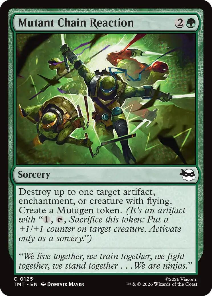 Image for Mutant Chain Reaction (Teenage Mutant Ninja Turtles) (125) - Magic: The Gathering
