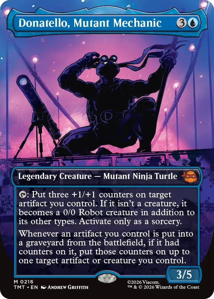 Image for Donatello, Mutant Mechanic (Borderless) (Teenage Mutant Ninja Turtles) (216) - Magic: The Gathering
