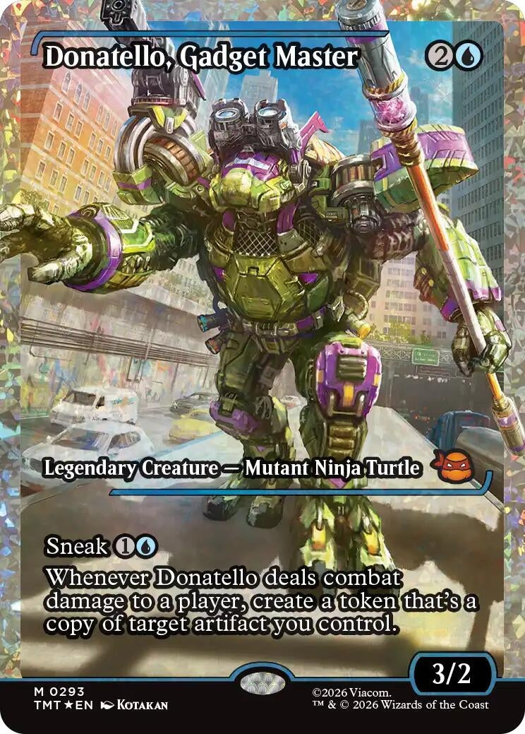 Image for Donatello, Gadget Master (Showcase) (Fracture Foil) (Teenage Mutant Ninja Turtles) (293) - Magic: The Gathering