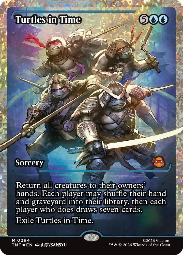 Turtles in Time (Showcase) (Fracture Foil) (Teenage Mutant Ninja Turtles) (294)