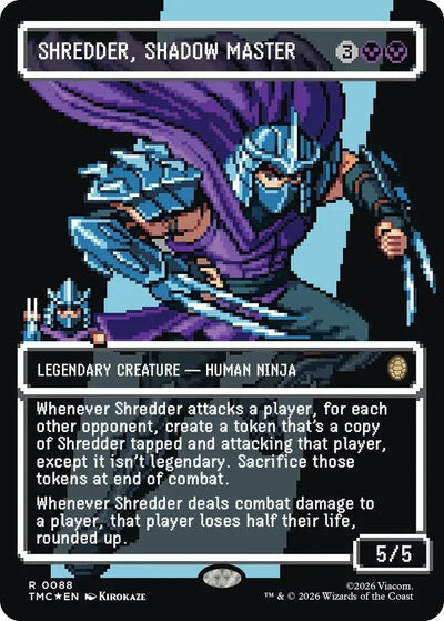 Shredder, Shadow Master (Borderless) (Surge Foil) (Teenage Mutant Ninja Turtles) (88)