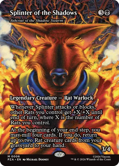 Splinter of the Shadows - Ashcoat of the Shadow Swarm (Borderless) (Teenage Mutant Ninja Turtles Eternal-Legal) (6)