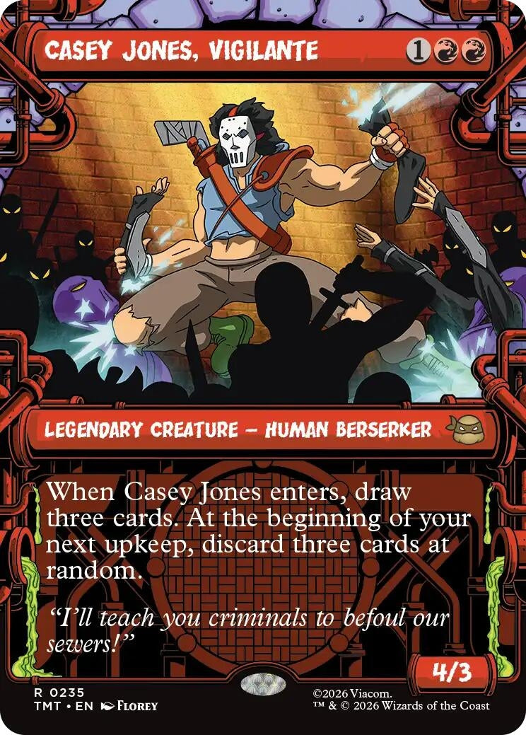 Image for Casey Jones, Vigilante (0235) (Showcase) (Teenage Mutant Ninja Turtles) (235) - Magic: The Gathering