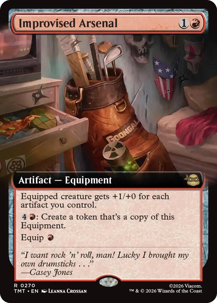 Image for Improvised Arsenal (Extended Art) (Teenage Mutant Ninja Turtles) (270) - Magic: The Gathering