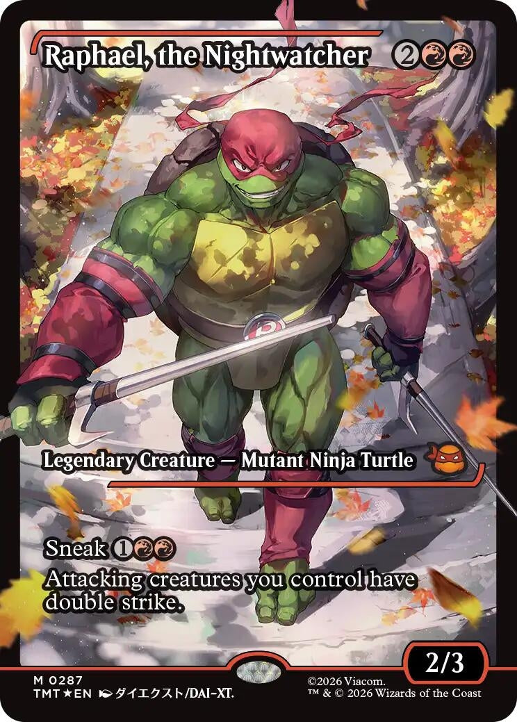 Image for Raphael, the Nightwatcher (Showcase) (Teenage Mutant Ninja Turtles) (287) - Magic: The Gathering