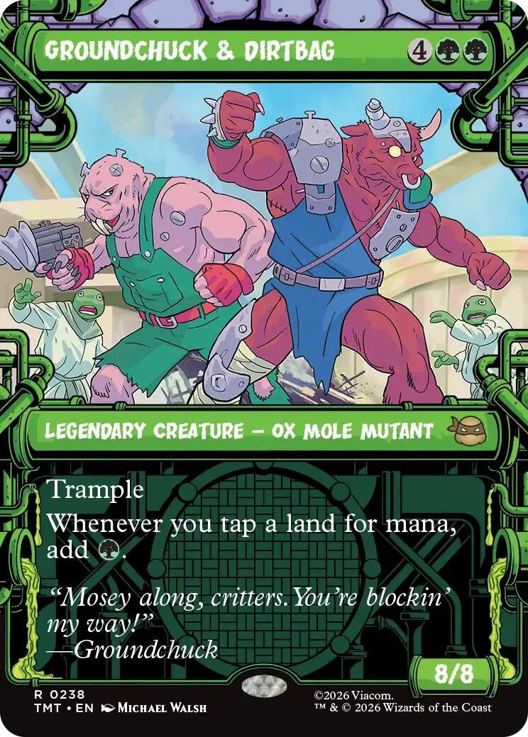 Image for Groundchuck & Dirtbag (Showcase) (Teenage Mutant Ninja Turtles) (238) - Magic: The Gathering