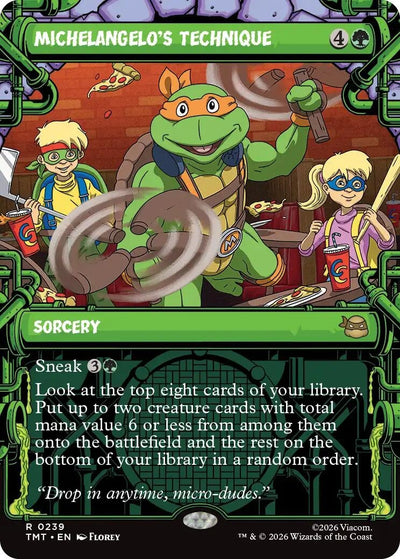 Michelangelo's Technique (Showcase) (Teenage Mutant Ninja Turtles) (239)