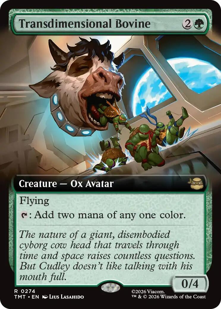 Image for Transdimensional Bovine (Extended Art) (Teenage Mutant Ninja Turtles) (274) - Magic: The Gathering