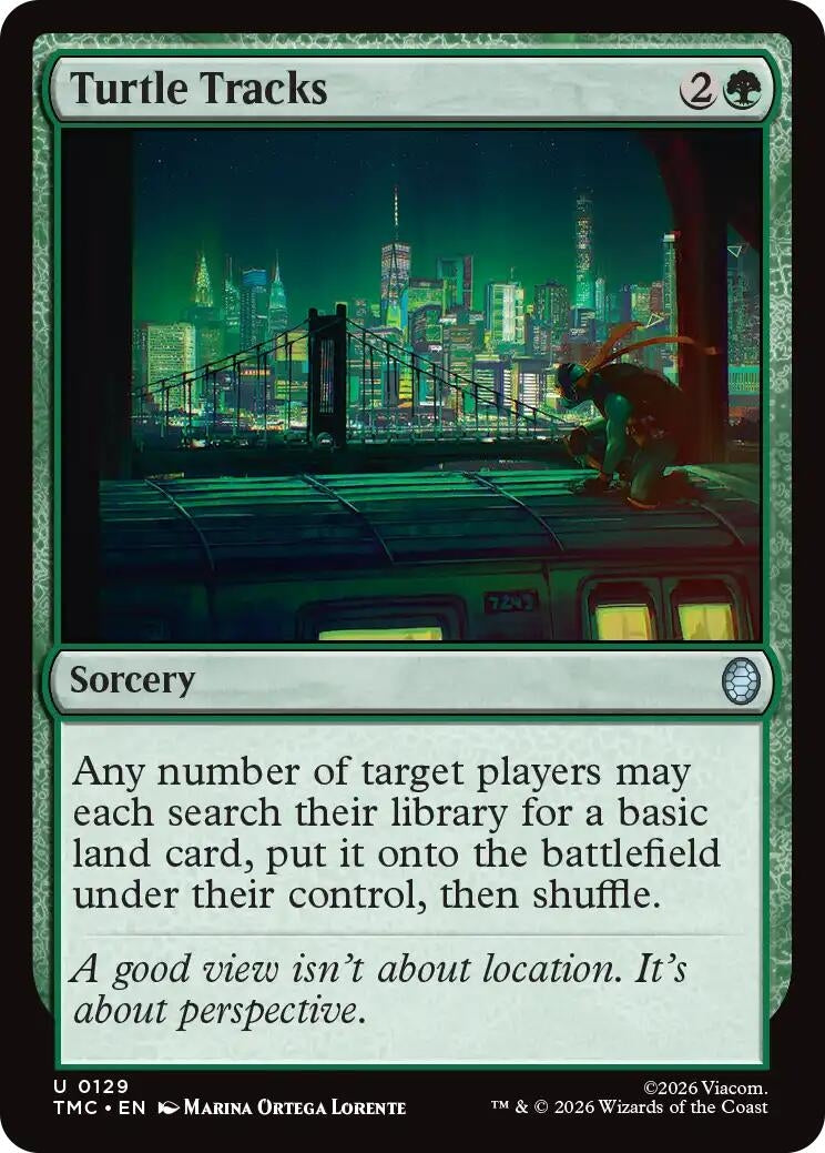 Image for Turtle Tracks (Teenage Mutant Ninja Turtles) (129) - Magic: The Gathering