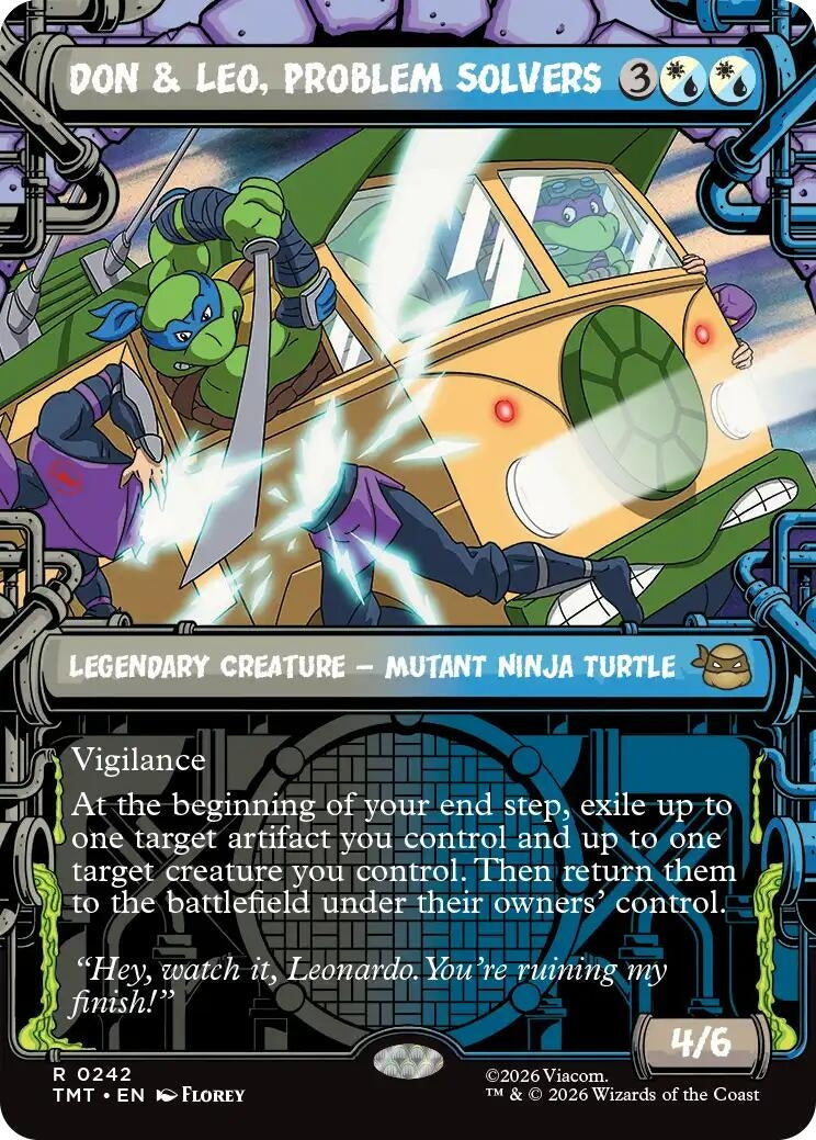 Image for Don & Leo, Problem Solvers (Showcase) (Teenage Mutant Ninja Turtles) (242) - Magic: The Gathering