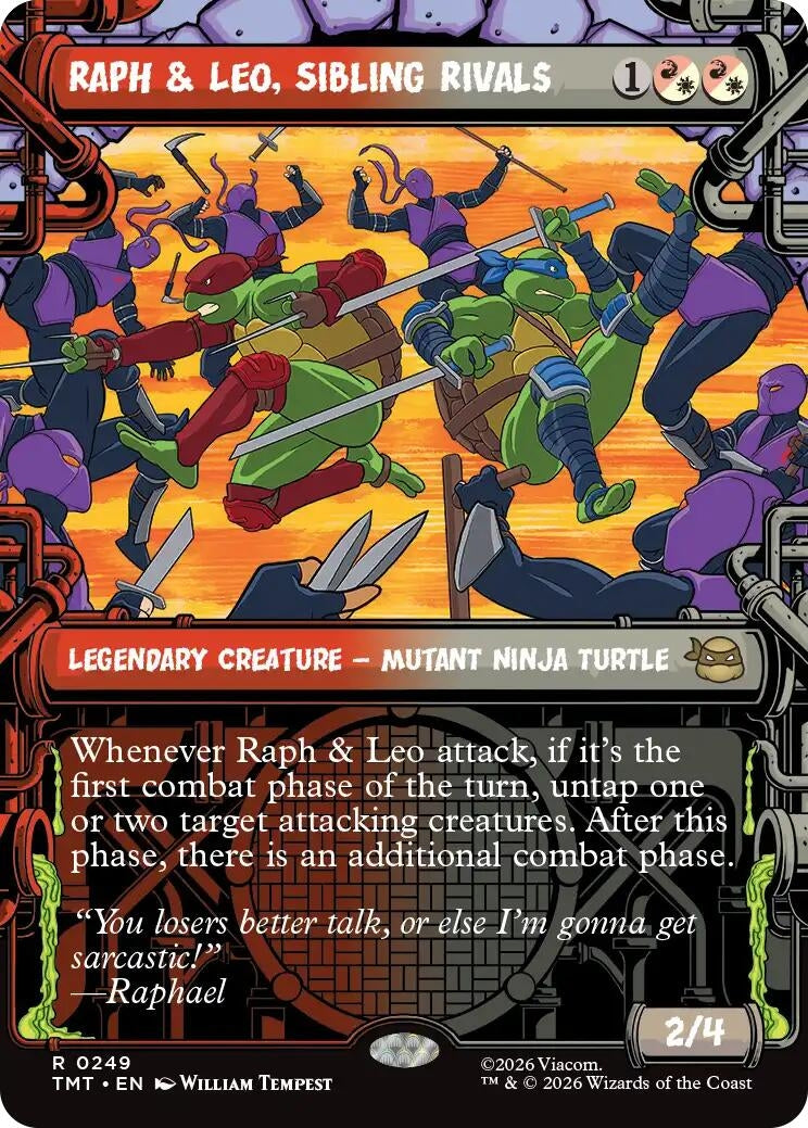 Image for Raph & Leo, Sibling Rivals (Showcase) (Teenage Mutant Ninja Turtles) (249) - Magic: The Gathering