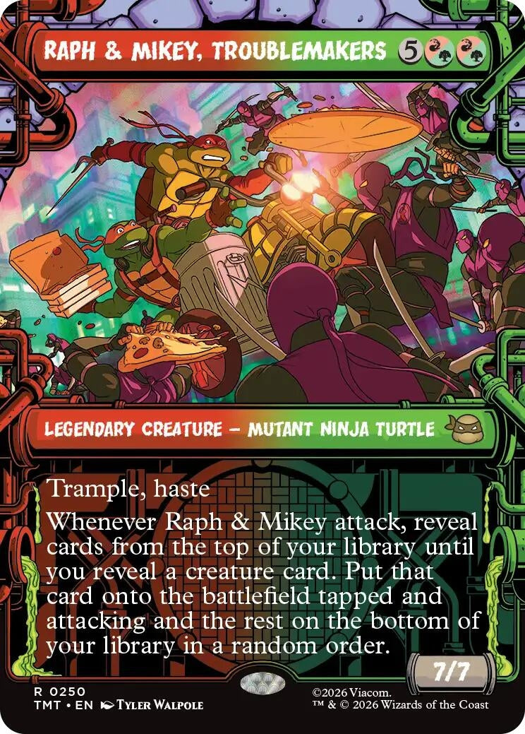 Image for Raph & Mikey, Troublemakers (Showcase) (Teenage Mutant Ninja Turtles) (250) - Magic: The Gathering
