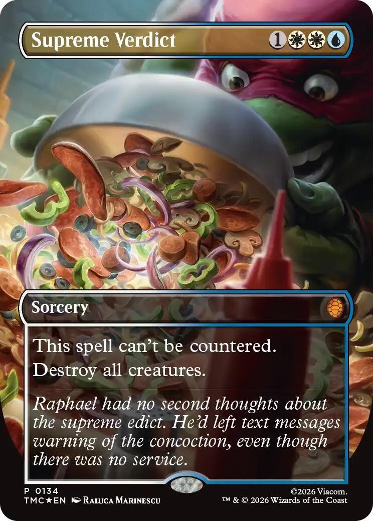 Image for Supreme Verdict (Borderless) (Commander: Teenage Mutant Ninja Turtles) (134) (TMC) - Magic: The Gathering