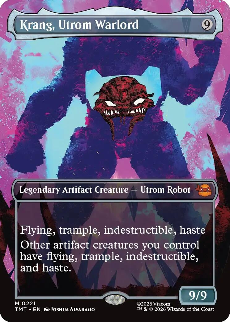 Image for Krang, Utrom Warlord (Borderless) (Teenage Mutant Ninja Turtles) (221) - Magic: The Gathering