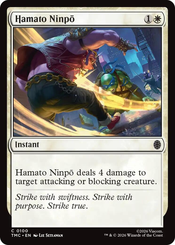 Image for Hamato Ninpo (Teenage Mutant Ninja Turtles) (100) - Magic: The Gathering