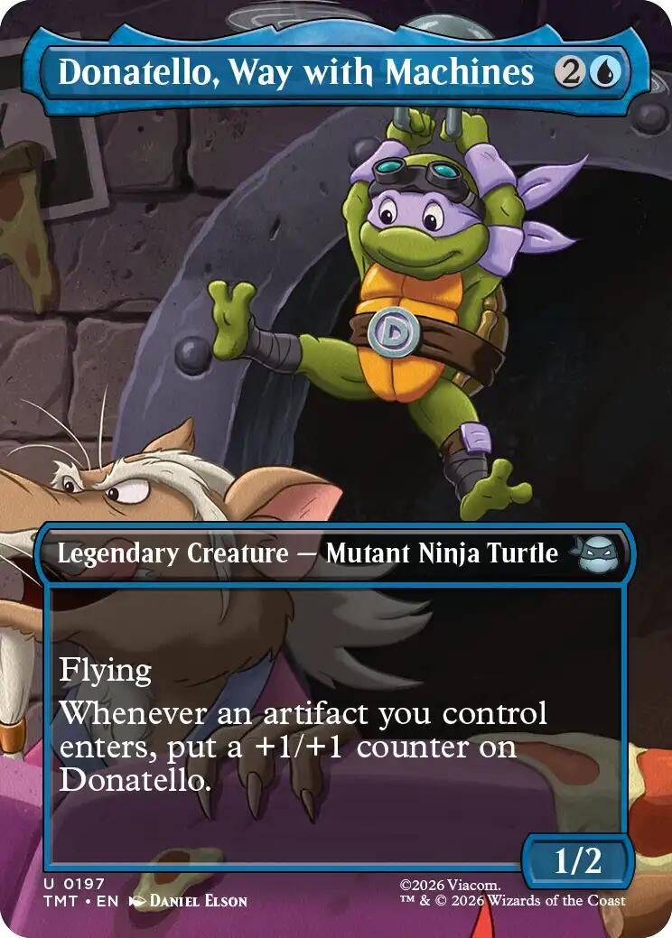 Image for Donatello, Way with Machines (Borderless) (Teenage Mutant Ninja Turtles) (197) - Magic: The Gathering