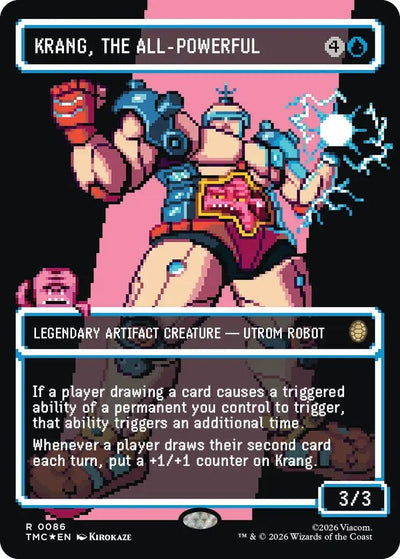 Krang, the All-Powerful (Borderless) (Surge Foil) (Teenage Mutant Ninja Turtles) (86)