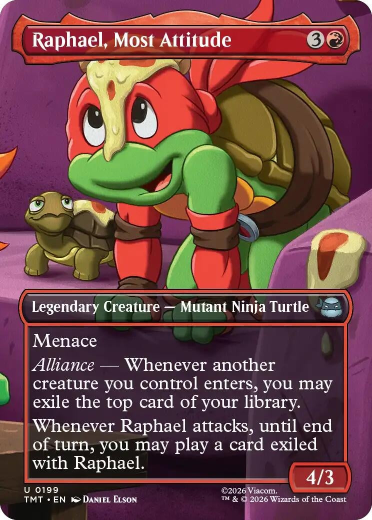 Image for Raphael, Most Attitude (Borderless) (Teenage Mutant Ninja Turtles) (199) - Magic: The Gathering