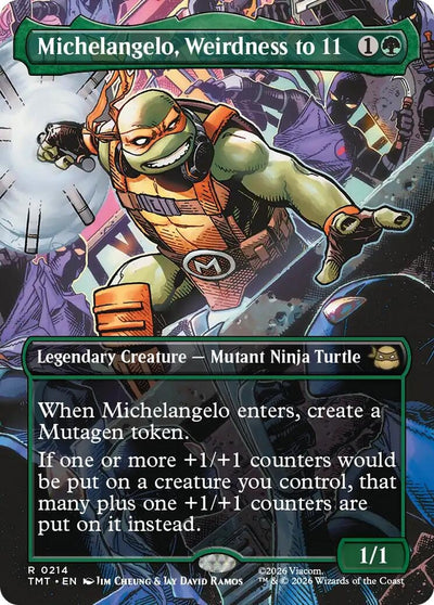 Michelangelo, Weirdness to 11 (Borderless) (Teenage Mutant Ninja Turtles) (214)