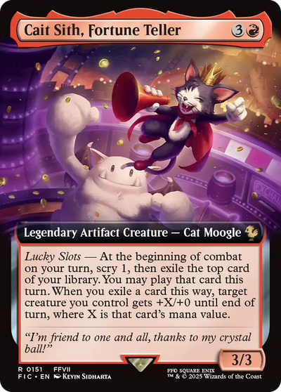 Cait Sith, Fortune Teller (Extended Art) [FINAL FANTASY Commander]