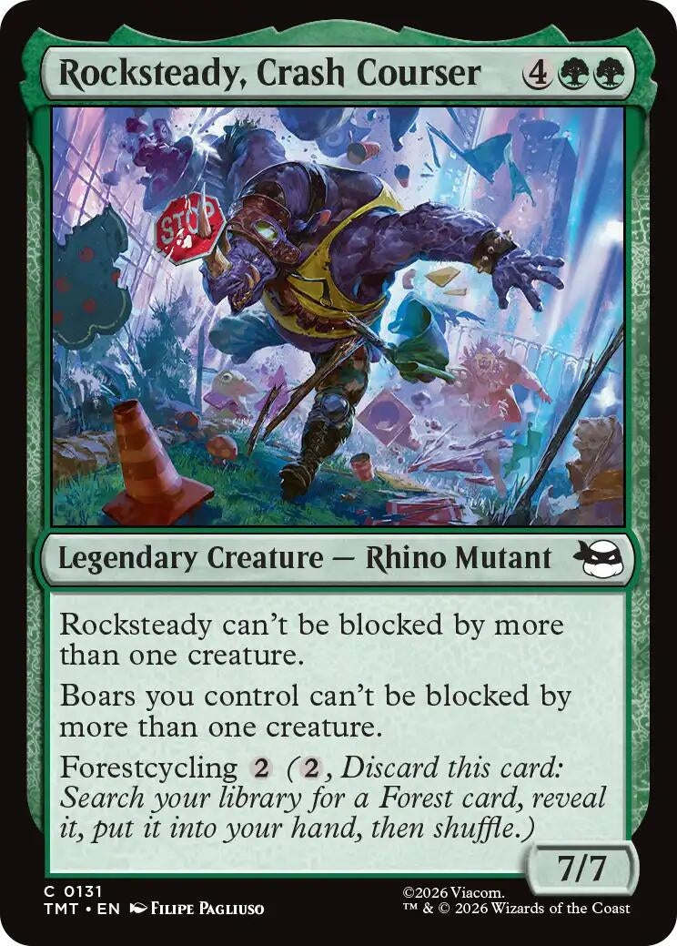 Image for Rocksteady, Crash Courser (Teenage Mutant Ninja Turtles) (131) - Magic: The Gathering