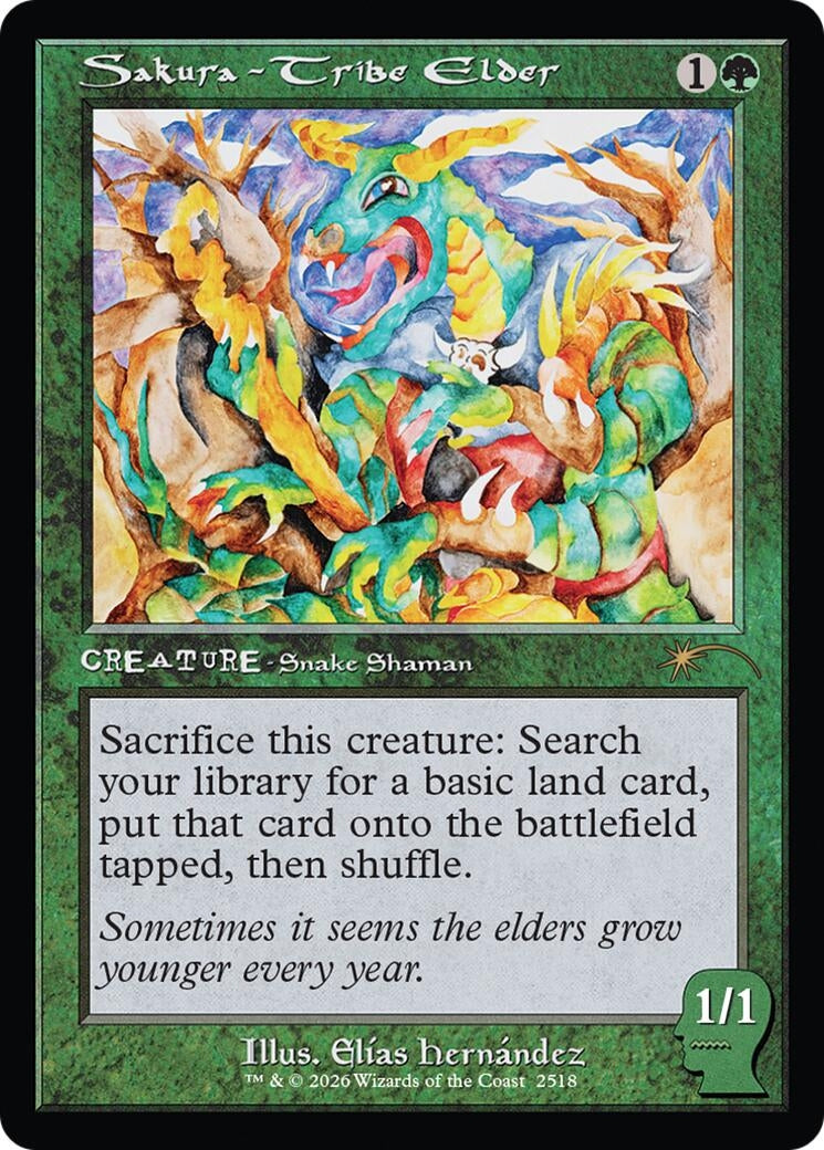 Image for Sakura-Tribe Elder (2518) (Secret Lair Drop Series) (2518) (SLD) - Magic: The Gathering