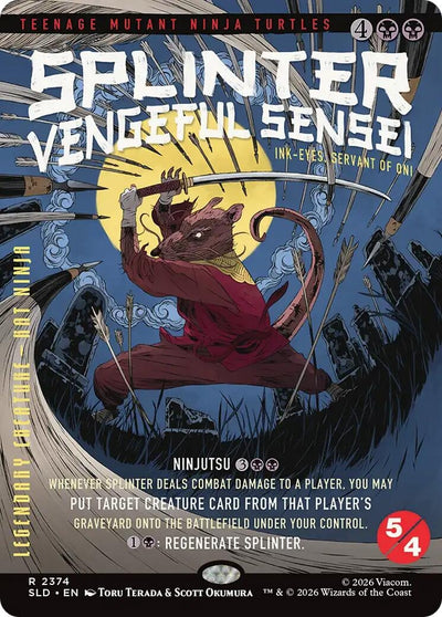 Splinter, Vengeful Sensei - Ink-Eyes, Servant of Oni (Secret Lair Drop Series) (2374) (SLD)