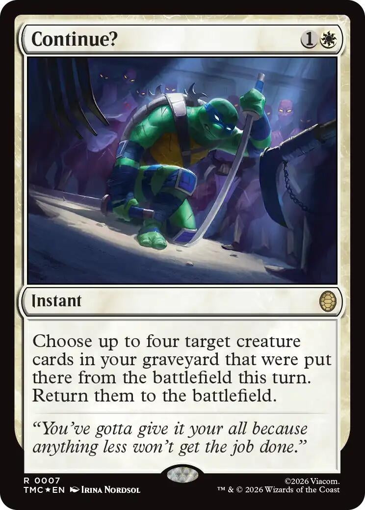 Continue? (Surge Foil) (Teenage Mutant Ninja Turtles) (7)
