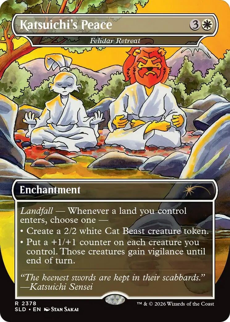 Image for Katsuichi's Peace - Felidar Retreat (Secret Lair Drop Series) (2378) (SLD) - Magic: The Gathering
