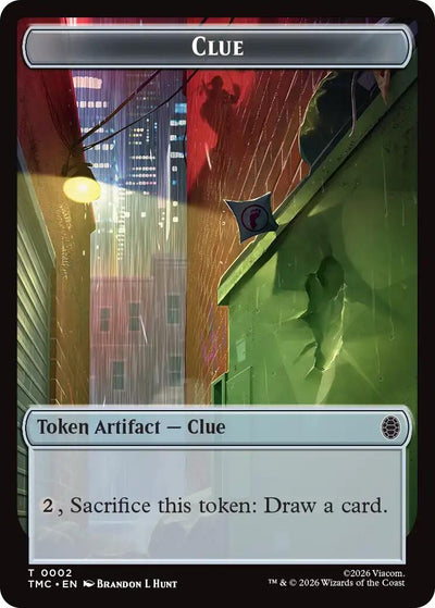 Clue // Rat Double-Sided Token (Teenage Mutant Ninja Turtles) (2 // 6)