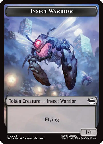 Insect Warrior // Food Double-Sided Token (Teenage Mutant Ninja Turtles) (4 // 8)