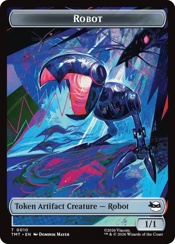 Robot // Mutagen Double-Sided Token (Teenage Mutant Ninja Turtles) (10 // 9)