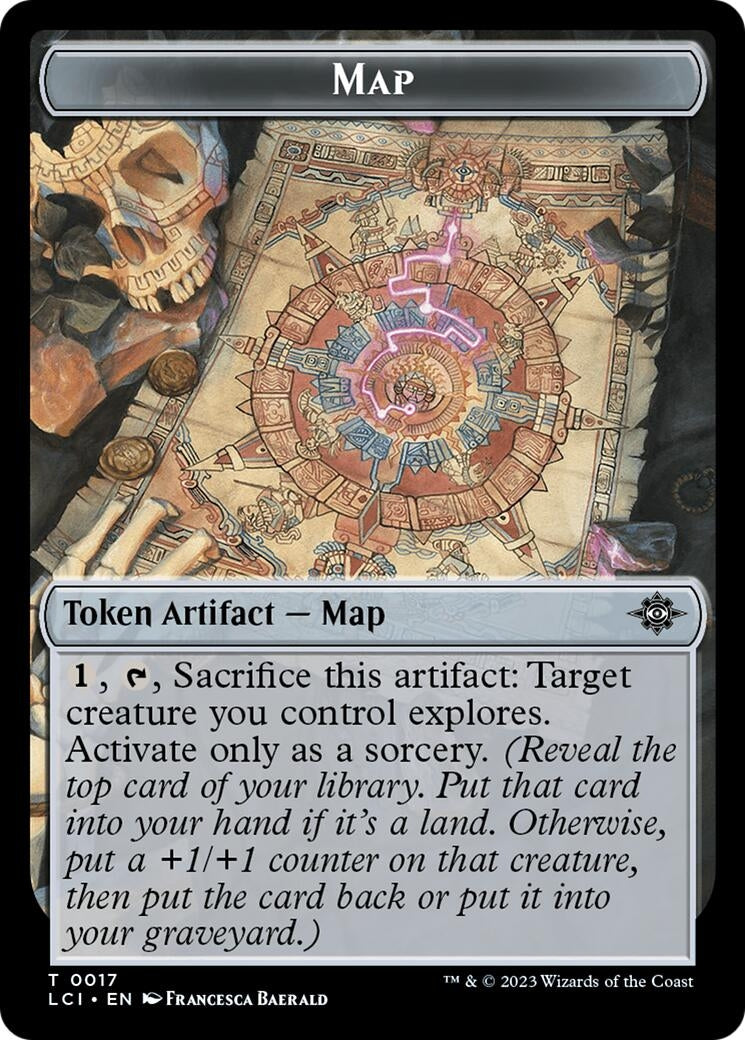 Image for Treasure (0018) // Map Double-Sided Token (The Lost Caverns of Ixalan) (17 // 18) (LCI) - Magic: The Gathering