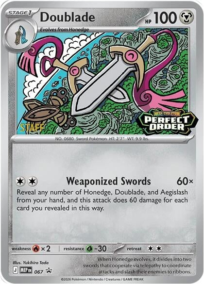 Image for Doublade - 067 [Staff] (ME: Mega Evolution Promo) (067) - Pokemon