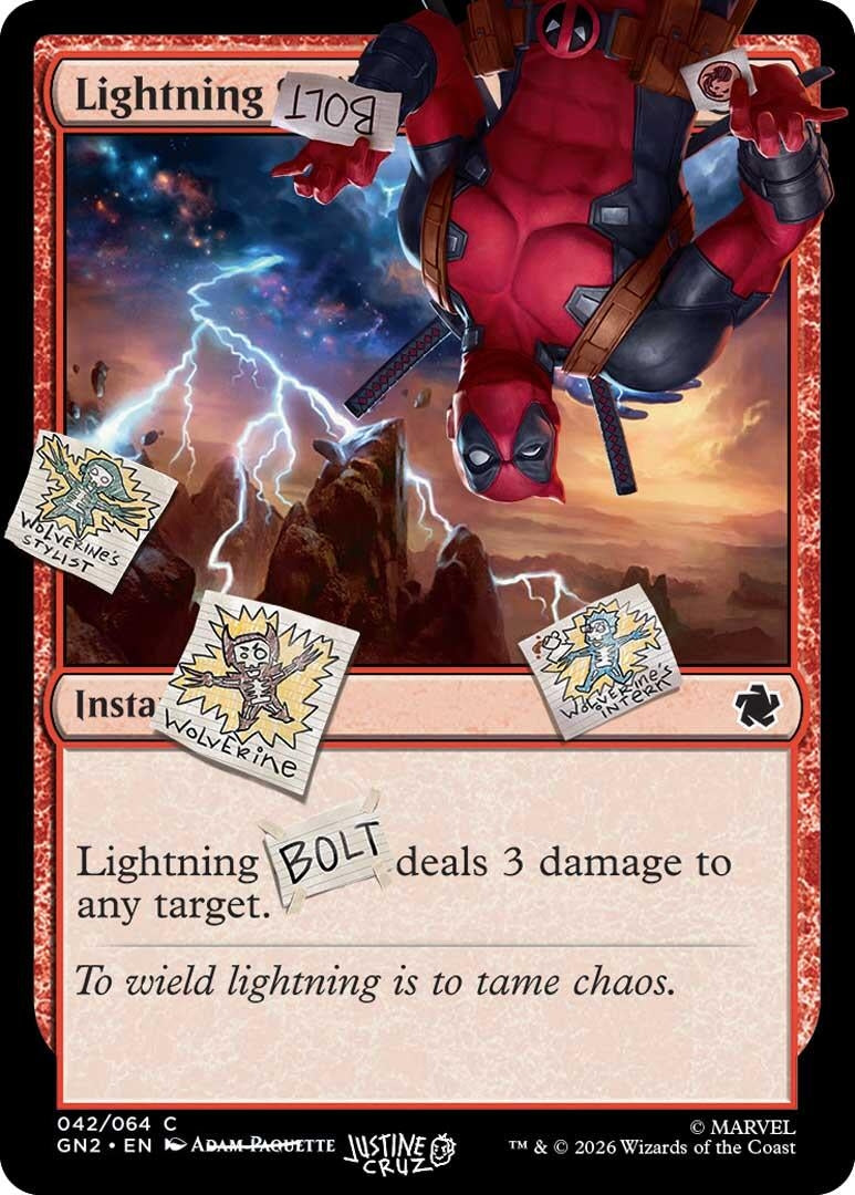 Image for Lightning Bolt (042) (Secret Lair Drop Series) (42) (SLD) - Magic: The Gathering