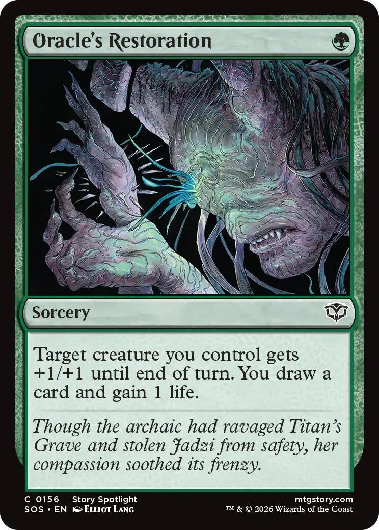Image for Oracle's Restoration (Secrets of Strixhaven) (156) - Magic: The Gathering