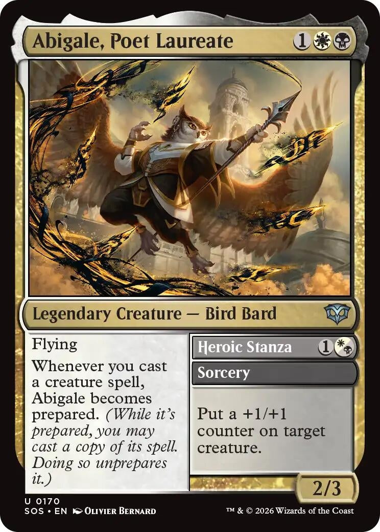 Image for Abigale, Poet Laureate (Secrets of Strixhaven) (170) - Magic: The Gathering