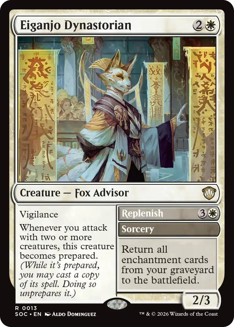 Image for Eiganjo Dynastorian (Secrets of Strixhaven) (13) - Magic: The Gathering