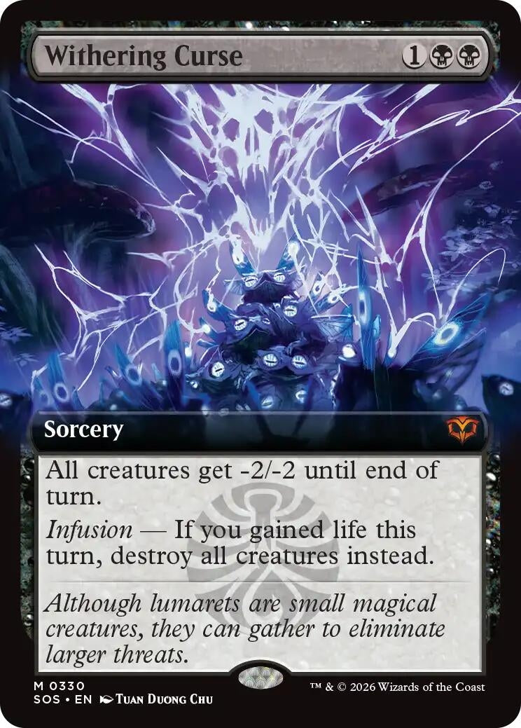 Image for Withering Curse (Extended Art) (Secrets of Strixhaven) (330) - Magic: The Gathering