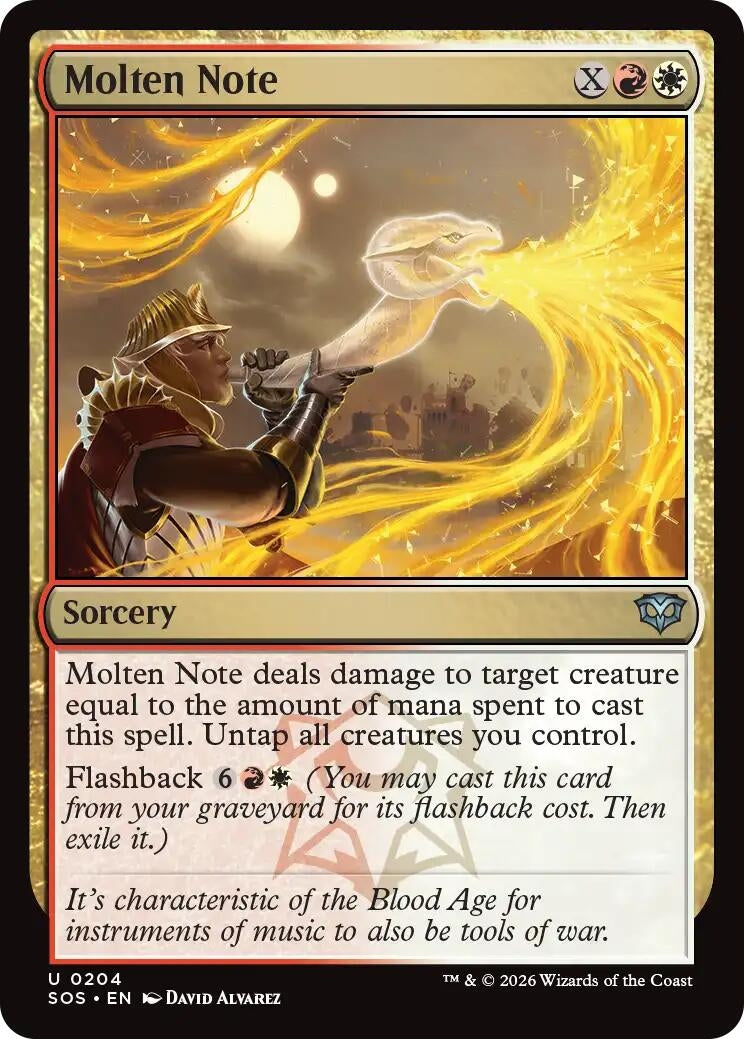 Image for Molten Note (Secrets of Strixhaven) (204) - Magic: The Gathering