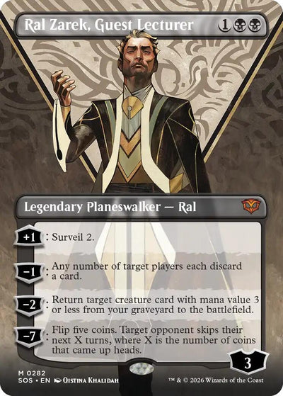 Ral Zarek, Guest Lecturer (Borderless) (Secrets of Strixhaven) (282)