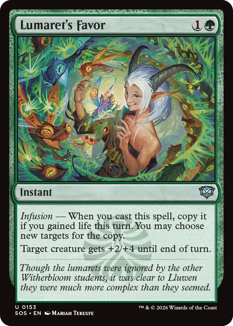 Image for Lumaret's Favor (Secrets of Strixhaven) (153) - Magic: The Gathering
