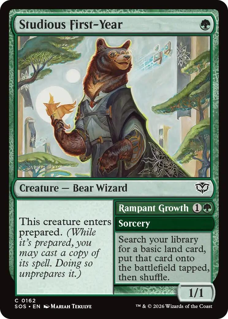Image for Studious First-Year (Secrets of Strixhaven) (162) - Magic: The Gathering