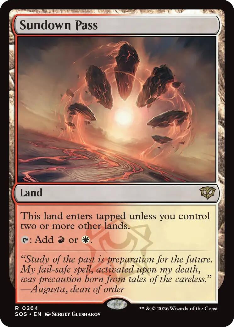 Image for Sundown Pass (Secrets of Strixhaven) (264) - Magic: The Gathering