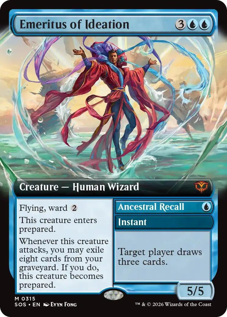 Image for Emeritus of Ideation (Extended Art) (Secrets of Strixhaven) (315) - Magic: The Gathering