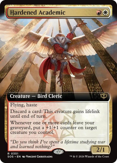 Hardened Academic (Extended Art) (Secrets of Strixhaven) (351)