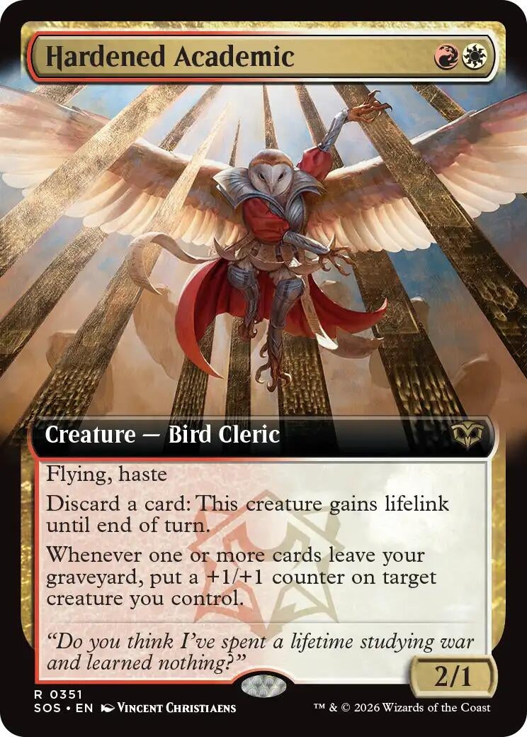 Image for Hardened Academic (Extended Art) (Secrets of Strixhaven) (351) - Magic: The Gathering