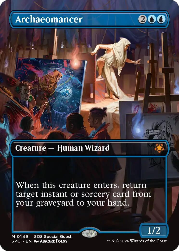 Image for Archaeomancer (Borderless) (Special Guests) (149) (SPG) - Magic: The Gathering