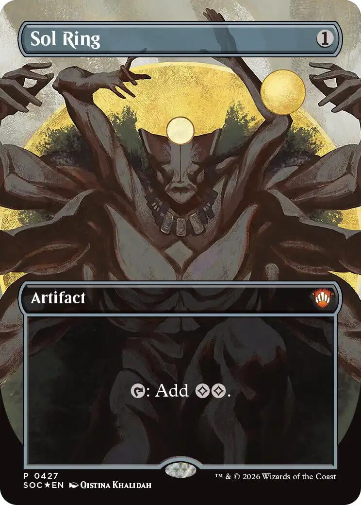 Image for Sol Ring (Borderless) (Secrets of Strixhaven) (427) - Magic: The Gathering